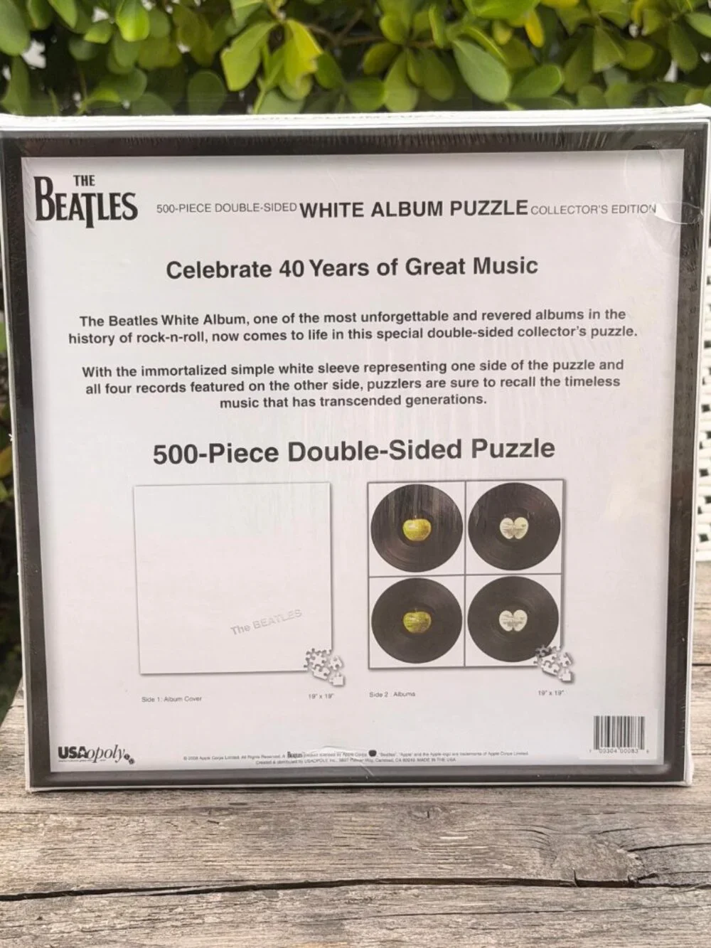 The Beatles White Album Puzzle 500-Piece Double Sided Collector's Edition SEALED